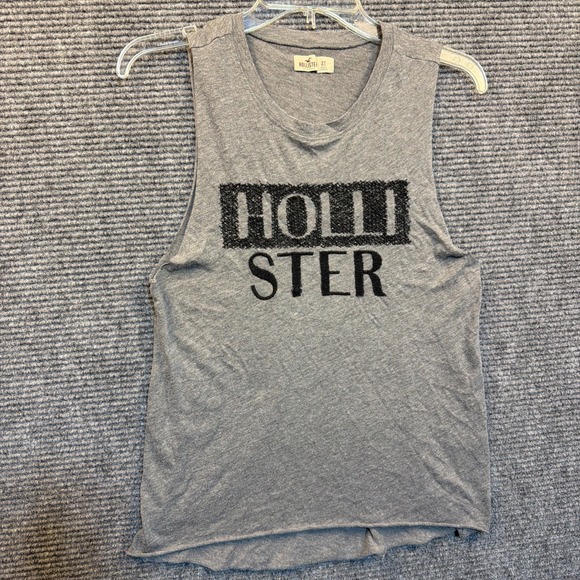 Hollister Other - Vintage Y2K Hollister Gray Graphic Tank Top Surf Skate Streetwear Summer XSMALL